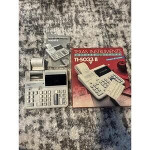 Vtg Texas Instruments TI-5033 II 10 Key Printing Accounting Calculator TESTED